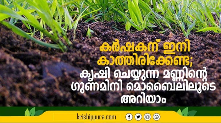 കര്‍ഷകന് ഇനി കാത്തിരിക്കേണ്ട; കൃഷി ചെയ്യുന്ന മണ്ണിന്റെ ഗുണമിനി മൊബൈലിലൂടെ അറിയാം